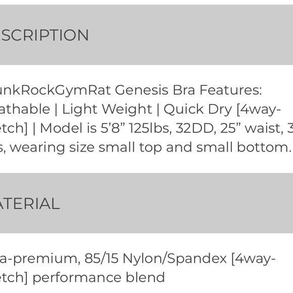 Barbell Cartell size small. NWT. - Picture 5 of 5